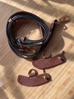 Crossbody shoulder strap attachment for longchamp mini tote bag 
New
Leather